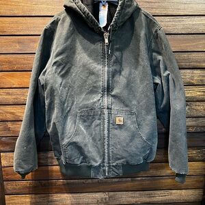Carhartt faded green Zip-Up coat